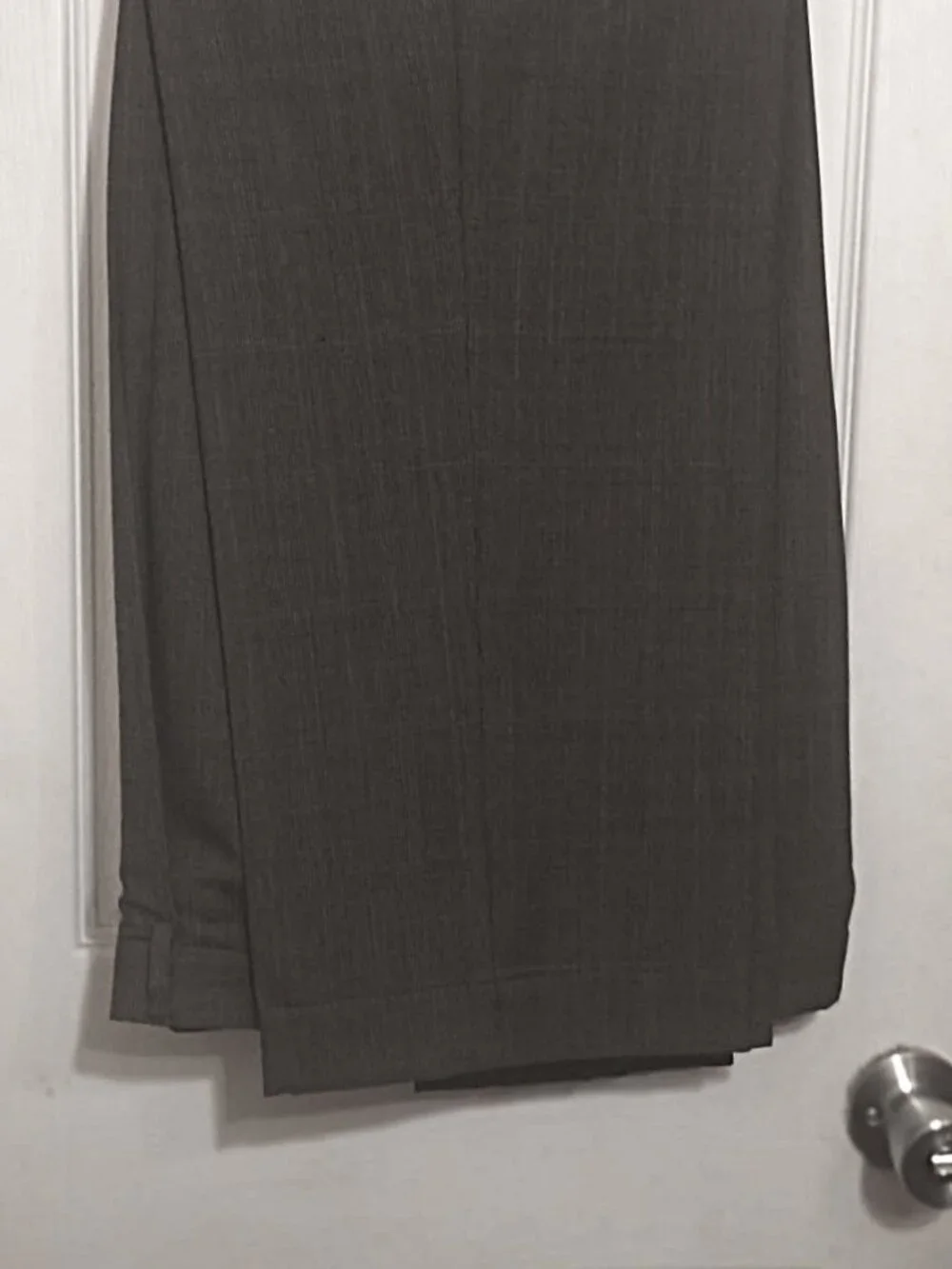 Joseph A. Bank Men Grayish Brown Plaid Glen 2 Piece Suit  42L